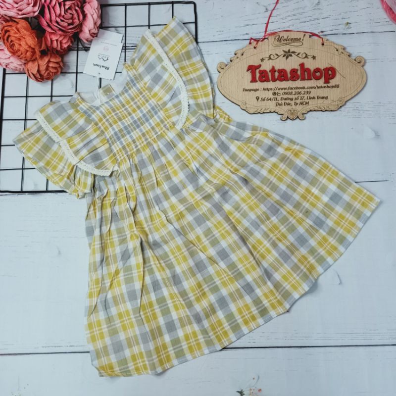 Váy bé gái váy vintage bèo cho bé gái 12 đến 28kg hàng QCCC