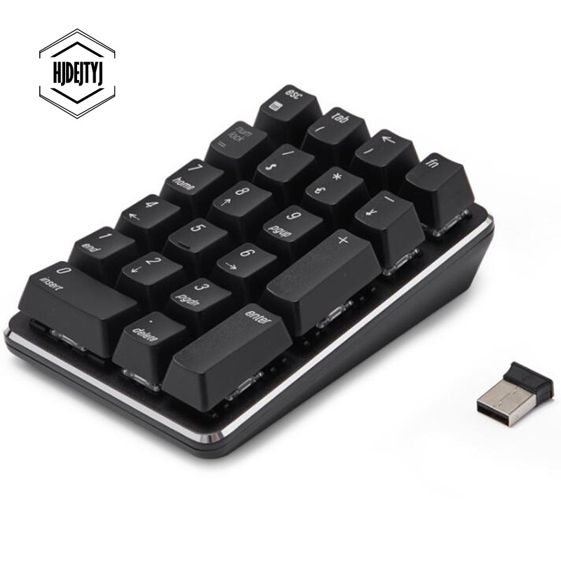 Smart 21 Key 2.4G Wireless/Bluetooth Mechanical Numeric Keypad Notebook,Desktop,Financial Accounting Wireless Keypad