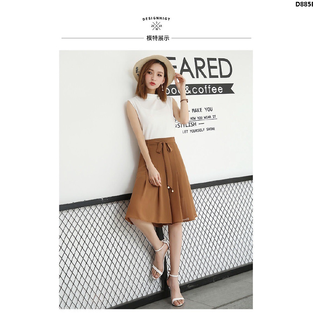 Quần Giả Váy Ống Rộng Lưng Cao Thời Trang 2019 | BigBuy360 - bigbuy360.vn