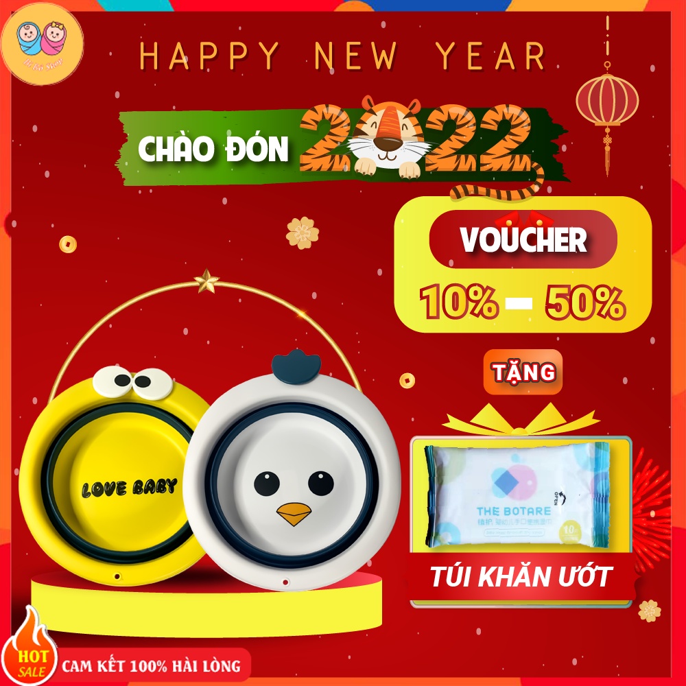 Chậu rửa mặt, thau rửa mặt gấp gọn đa năng,nhiều mẫu hình dễ thương,chất liệu silicone bền bỉ