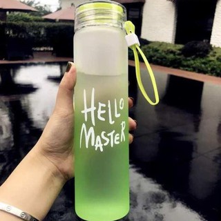 Bình Thủy Tinh Dây Xách Hello Master 450ml