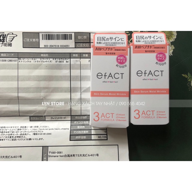 Serum Efact trị nhăn mắt,khoé miệng Nhật Bản