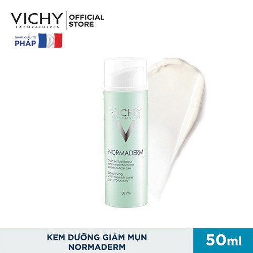 Vichy - Kem Dưỡng Giúp Giảm Mụn, Giảm Bóng Dầu, Dưỡng Ẩm Normaderm TRI-ACTIV Vichy 50ml