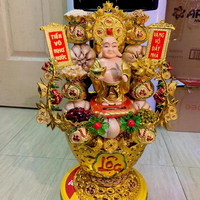 Tháp túi vàng ngũ đậu- di lạc chiêu tài lộc