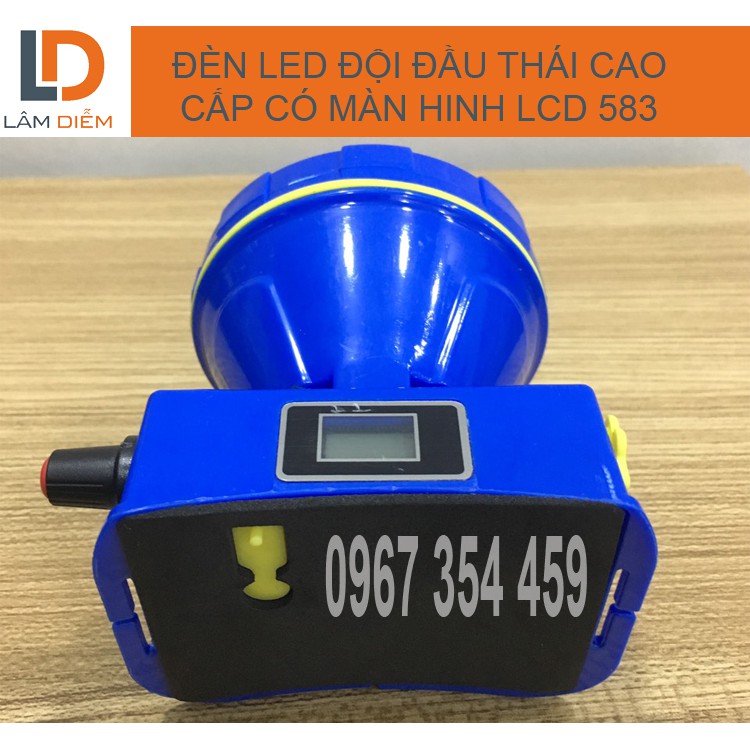 Đèn led đội đầu pin sạc USB siêu bền có màn hình LCD 583 Thái | WebRaoVat - webraovat.net.vn