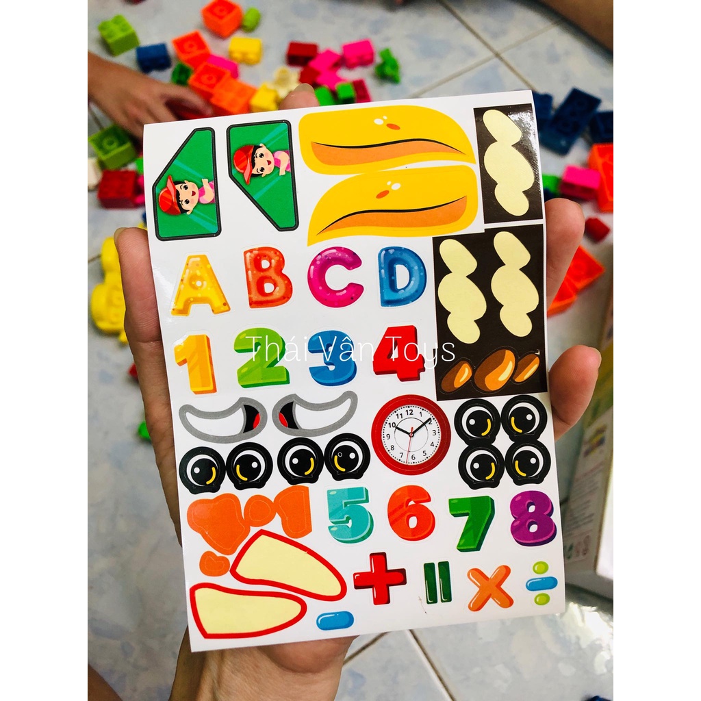 Bộ Lego Việt Nam 150 chi tiết size lớn bằng nhựa ABS | Đồ chơi sáng tạo