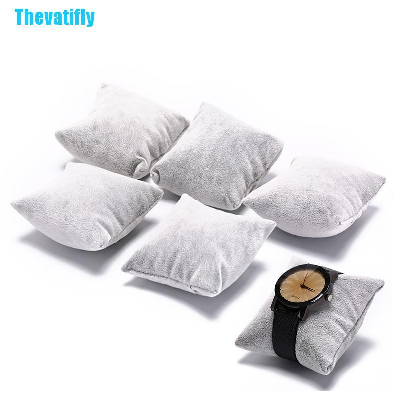 Bộ 5 vỏ gối trưng bày đồng hồ đeo tay bằng nhung xám