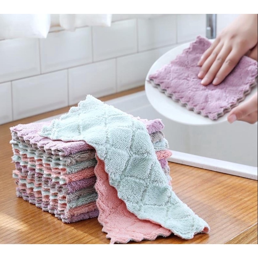 Set 10 Cái khăn lau nhà bếp đa năng siêu thấm nước