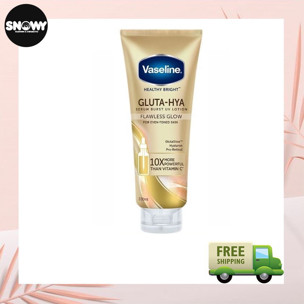 Sữa dưỡng thể Trắng Da Vaseline Healthy Bright Gluta HYA Serum Burst Lotion 10X Thái Lan
