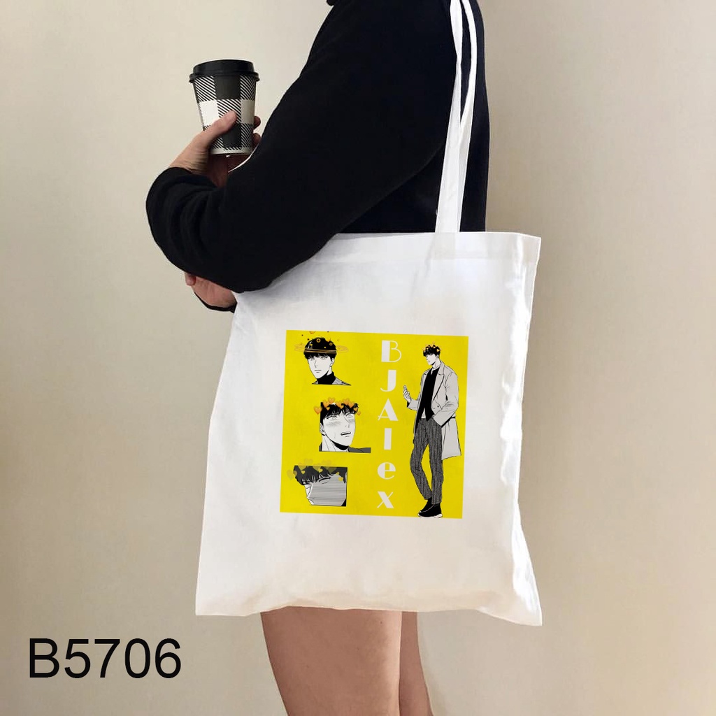 Túi xách tay vải canvas thời trang Hàn Quốc cá tính cho nữ