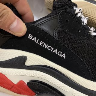 Giầy balen đen đỏ 1:1 (full box + freeship )