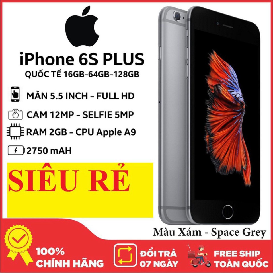 SALE NGHỈ LỄ điện thoại Iphone 6S 128G bản Quốc Tế mới - Vân Tay nhạy, chơi PUBG/LIÊN QUÂN MƯỢT SALE NGHỈ LỄ