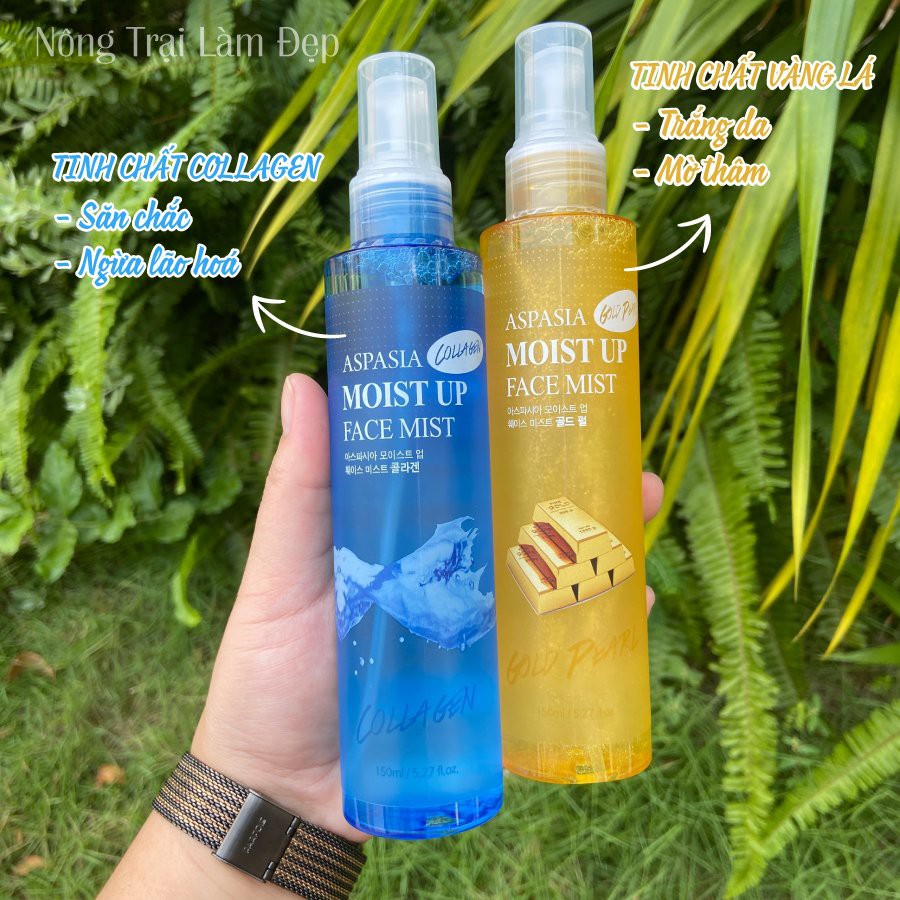 Xịt Khoáng Vàng Aspasia Hàn Quốc