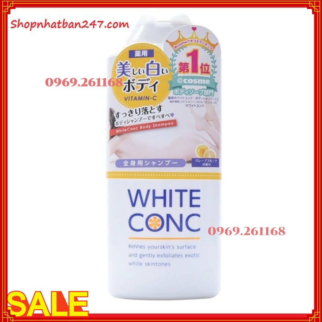 Sữa tắm trắng da White Conc Body Vitamin C 360ml - 100% Authentic