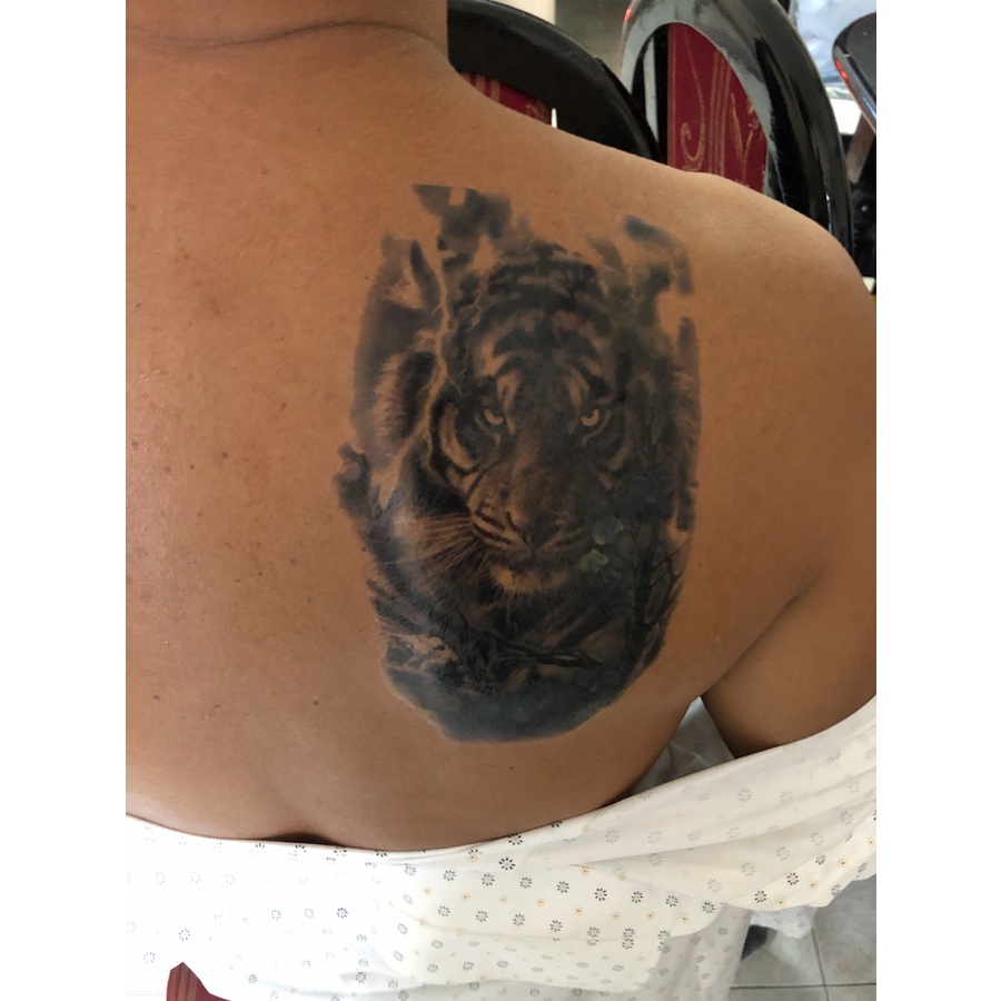 Hình xăm dán cao  cấp  tattoo  mãnh hổ dạ chơi đủ size