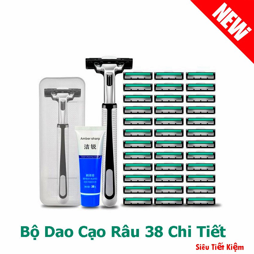 Bộ dao cạo râu 38 món cao cấp - siêu tiết kiệm