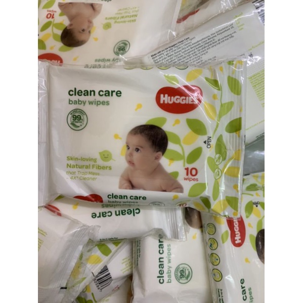 Khăn ướt bỏ túi Huggies gói 10 tờ