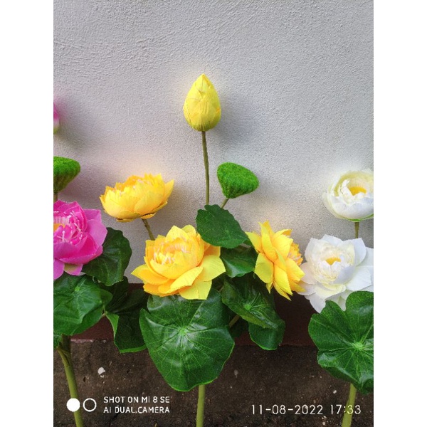 Hoa sen giả - hoa sen lụa cao cấp