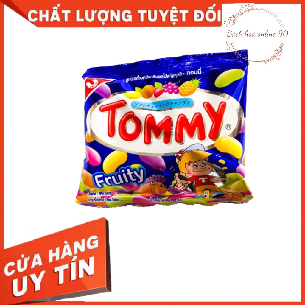 Kẹo dẻo Tommy trái cây Thái Lan gói 18g các vị