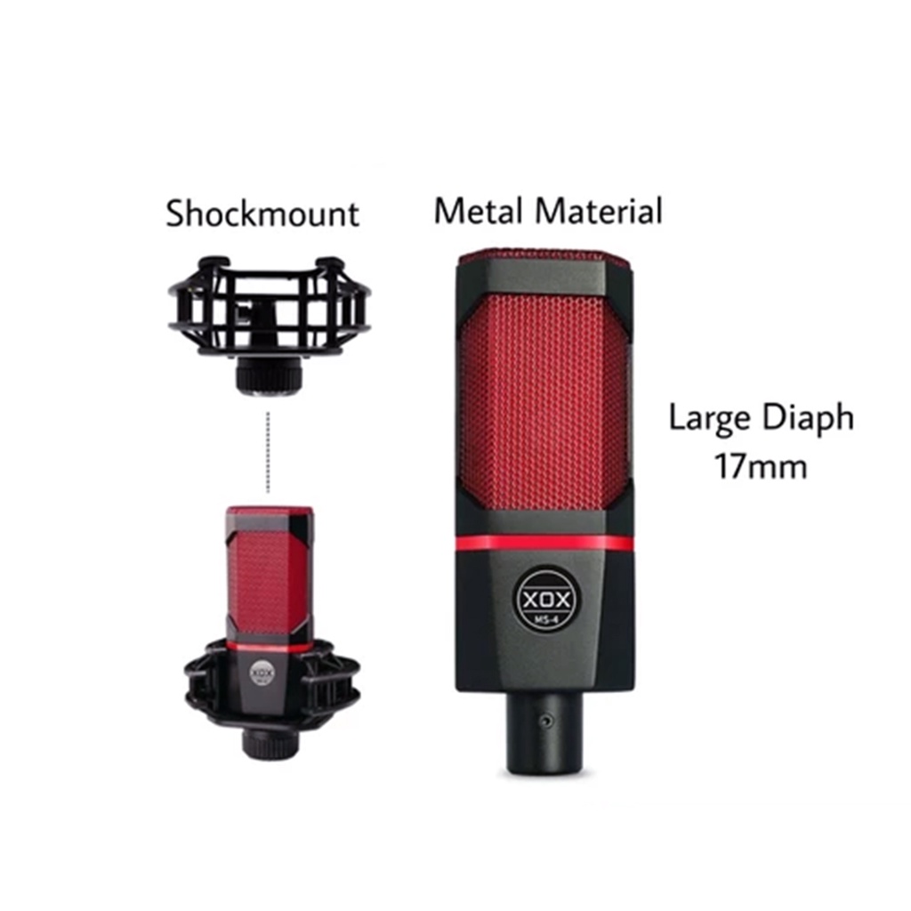 Mic thu âm livestream chuyên nghiệp XOX MS4 thiết bị điện tử