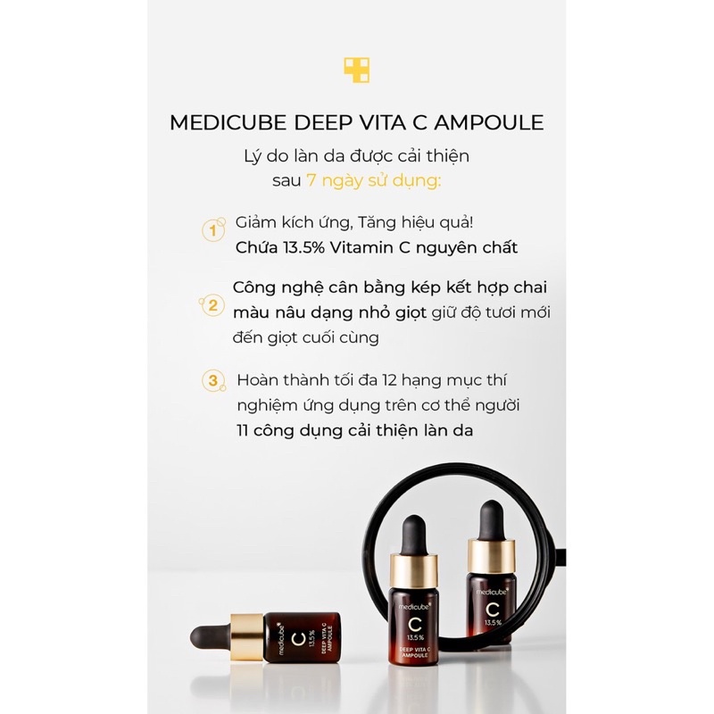 Tinh chất sáng da mờ thâm, nám MEDICUBE DEEP VITA C AMPOULE