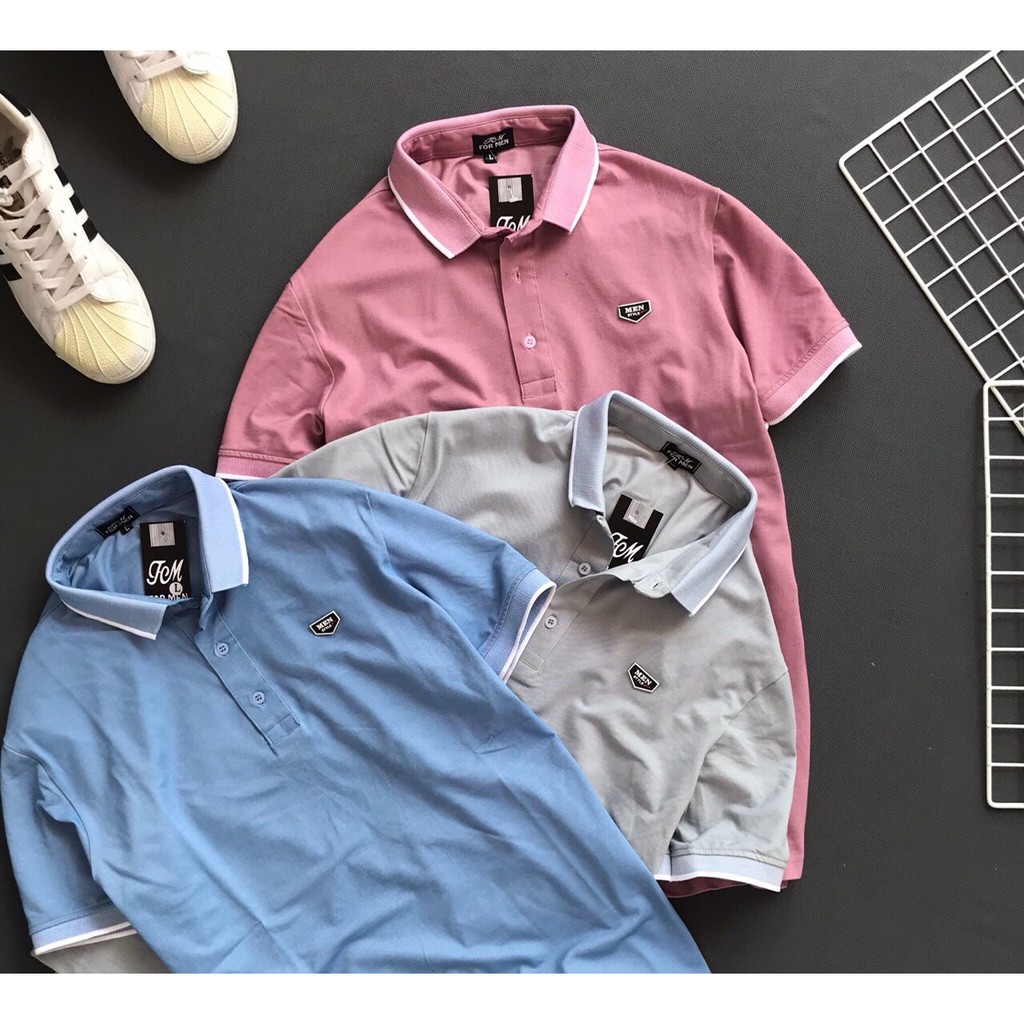 ÁO THUN NAM CAO CẤP CỔ BẺ FOR MEN | BigBuy360 - bigbuy360.vn