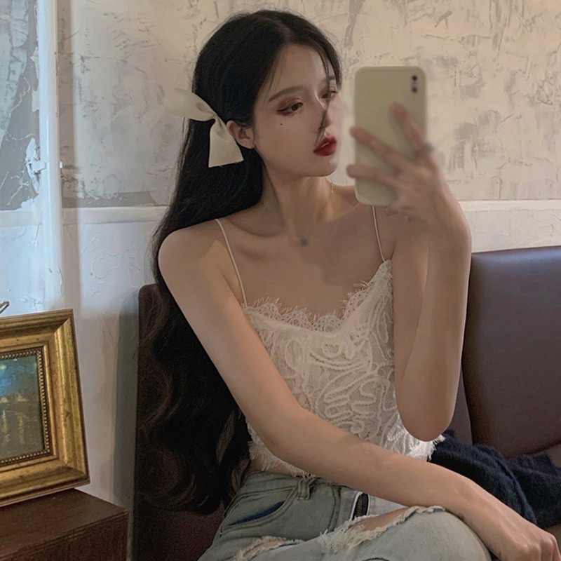 Áo bra ren 2 dây dáng ngắn màu trơn thời trang hè cho nữ