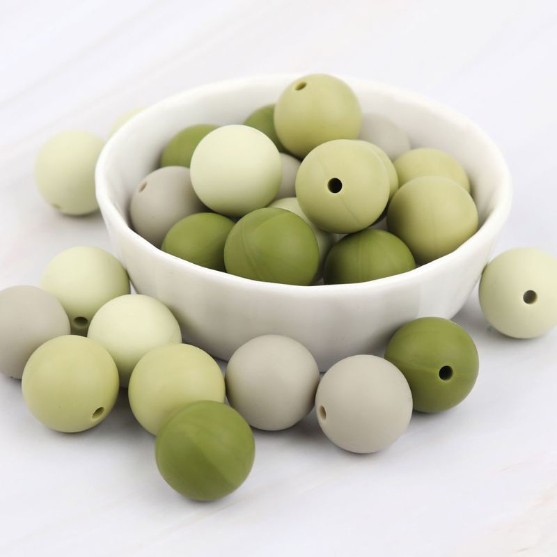 Kẹp Núm Vú Giả Bằng Silicon Mềm 15mm Đồ Chơi Cho Bé Gặm Nướu