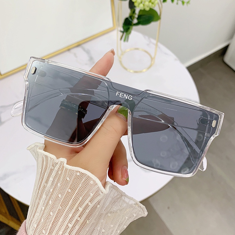 Mới Kính Mát Gọng Vuông Lớn Chống Tia UV Thời Trang
