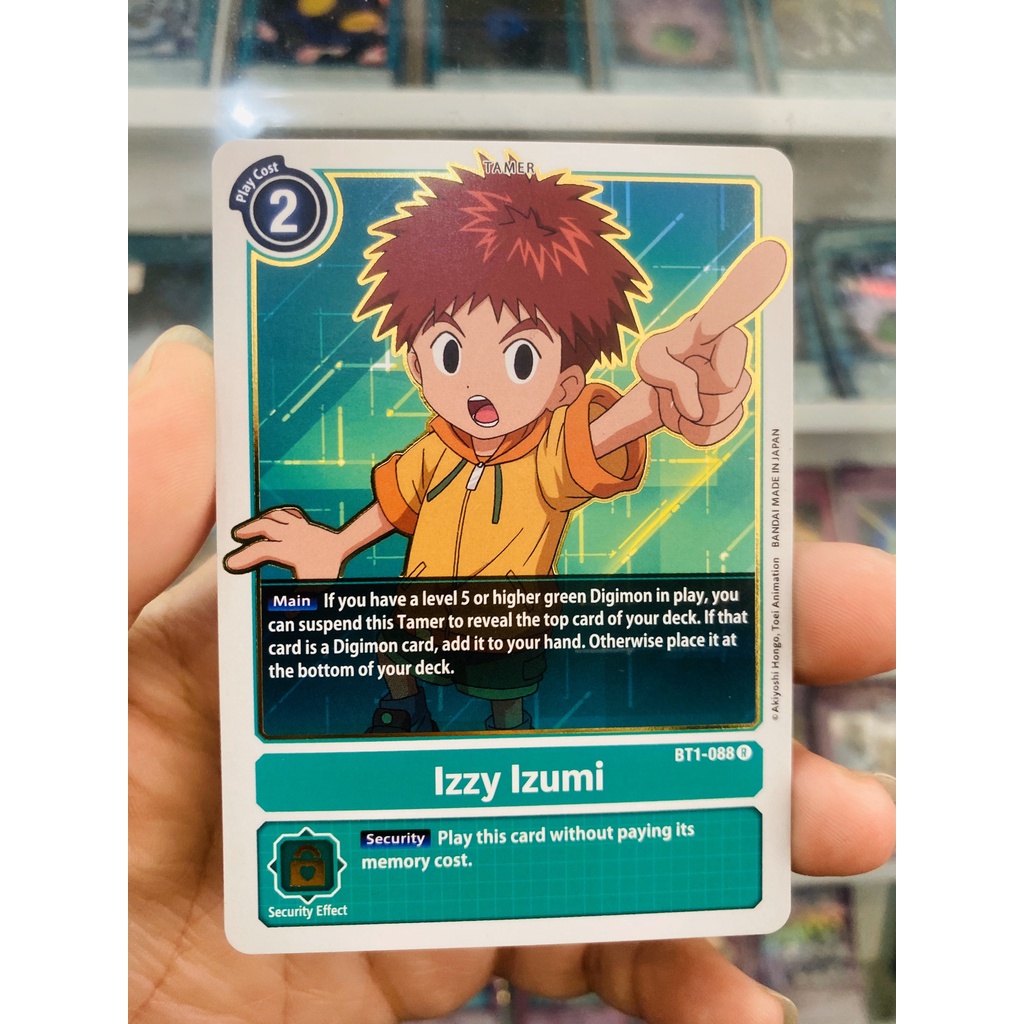 Thẻ Bài Digimon Mã BT1-088 - Izzy Izumi - Tamer - Rare