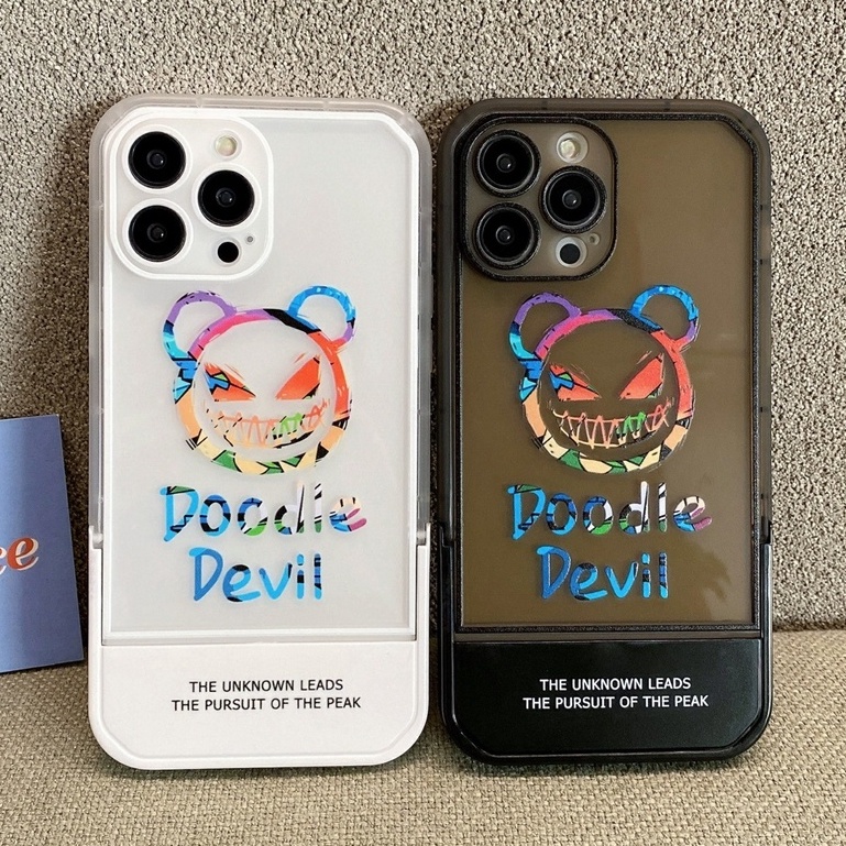 Ốp Điện Thoại Họa Tiết Gấu Hoạt Hình Chống Sốc Cho iPhone 7 plus X xs max xr 11 pro max 12 pro max 13 pro max