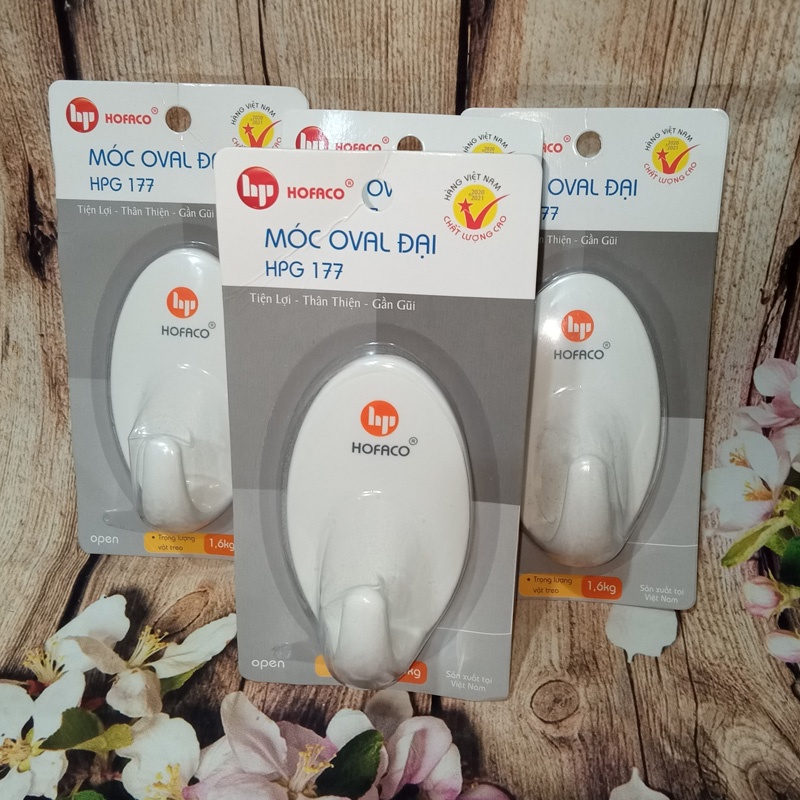 Móc Dán Tường Oval Đại Hofaco