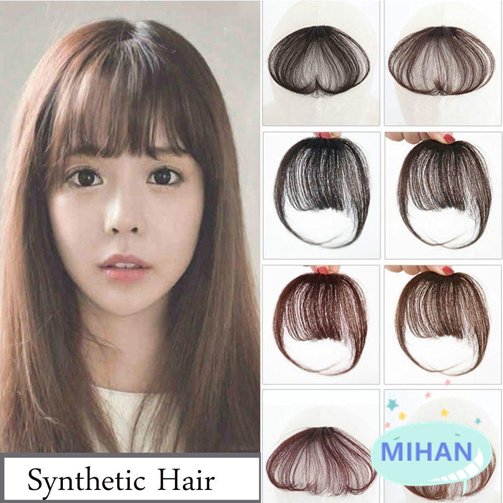 Tóc mái ngang giả thẳng dài phong cách Hàn Quốc thời trang cho nữ