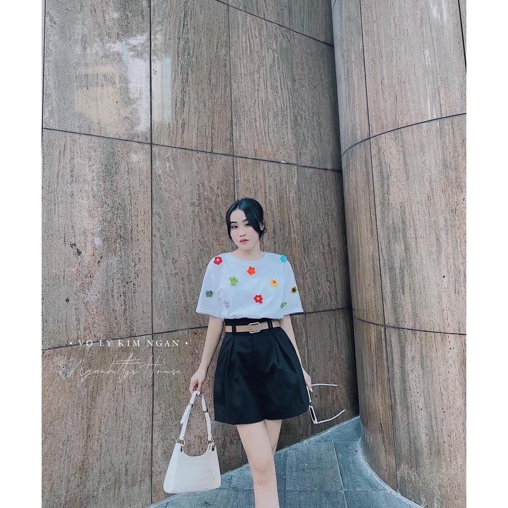Set đồ nữ cá tính, set quần sóc áo thun đi chơi sang chảnh mùa hè đẹp YA140 | BigBuy360 - bigbuy360.vn
