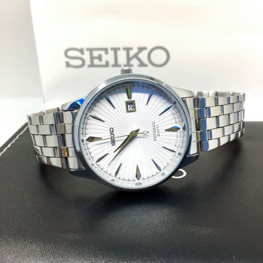 Đồng hồ Seiko nam - Khung thép không gỉ - Mặt kính cong chống sước - Giá rẻ không ở đâu rẻ hơn seiko-Shop | BigBuy360 - bigbuy360.vn