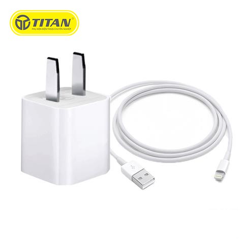 Sạc Iphone, combo Củ Và Dây Sạc Dành Cho Iphone TITAN, bộ sạc nhanh an toàn hàng chính hãng