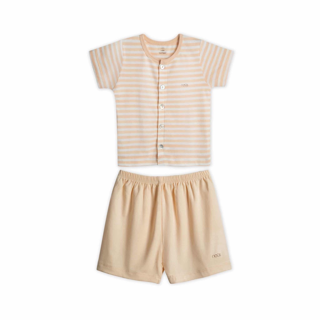 Quần áo cho bé gái, bé trai Nous chất peptit năm 2022 size 12M-24M, Bộ quần áo cho bé trai, bé gái cài thẳng, cài chéo