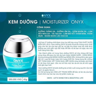 Kem dưỡng Onyx -kem dưỡng da trẻ hóa, cấp nước, giúp da trắng sáng mịn màng- MyMy cosmetic