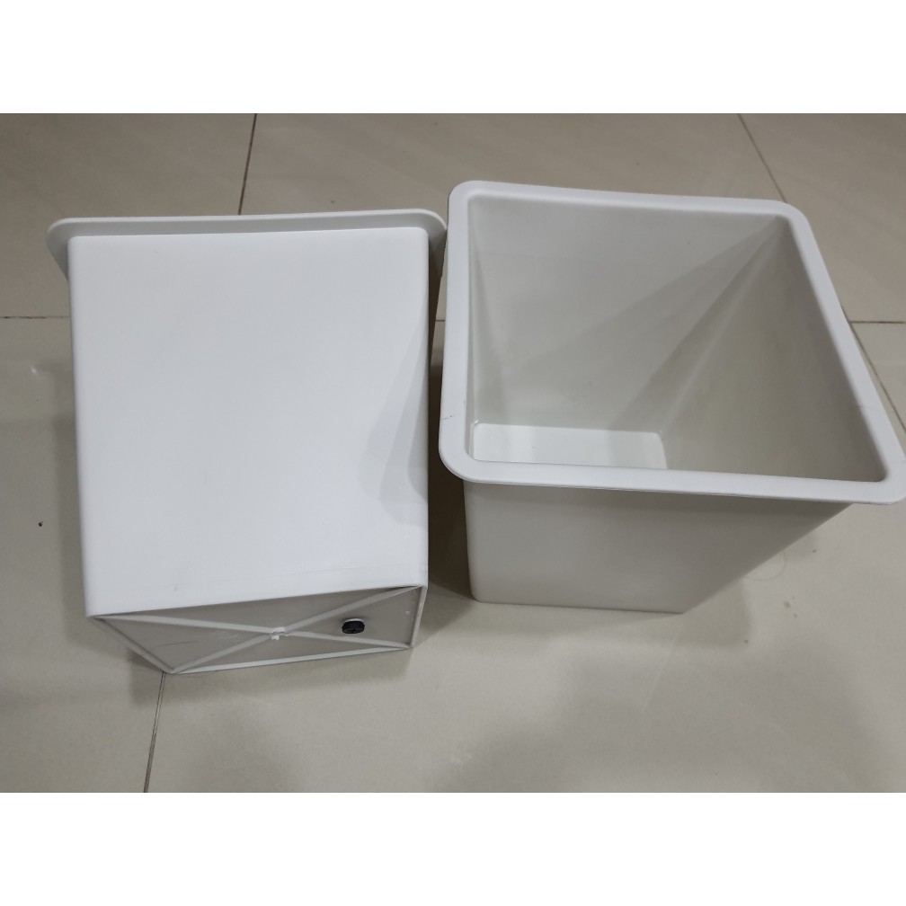 CHẬU NHỰA VUÔNG - CHẬU TRỒNG HOA THỦY SINH, NUÔI CÁ (size lớn 35x26cm)