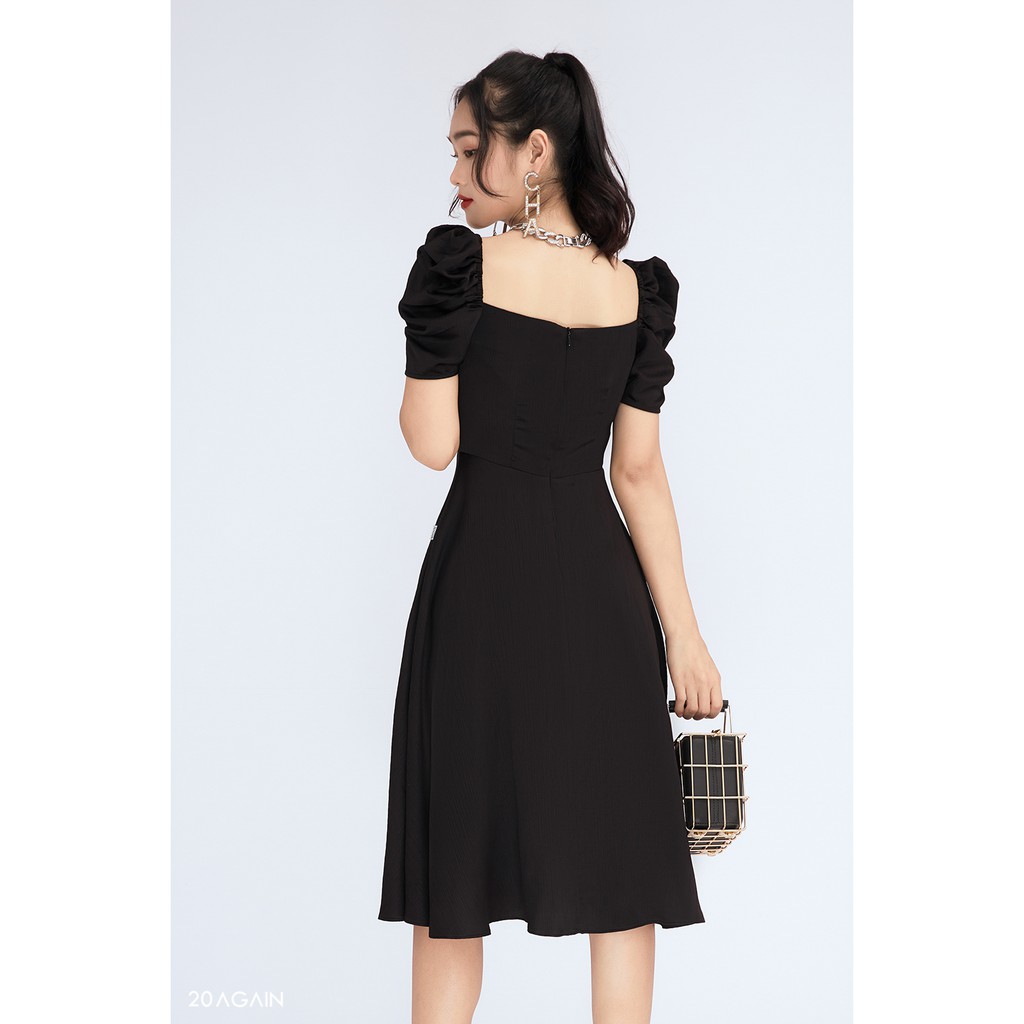 Đầm xoè phối tay bồng 20Again DEA0815 | BigBuy360 - bigbuy360.vn
