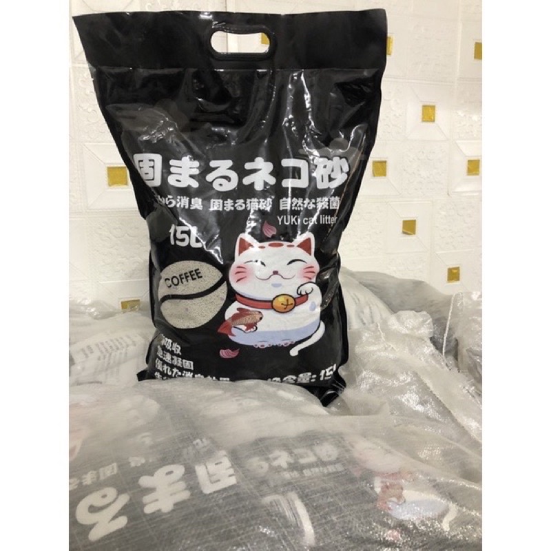 Cát vệ sinh cho mèo yuki 15l