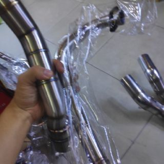 Cổ pô Inox 304 - 2 khúc:Ex135-150- Vario,Shvn,Win,Raider,Sonic