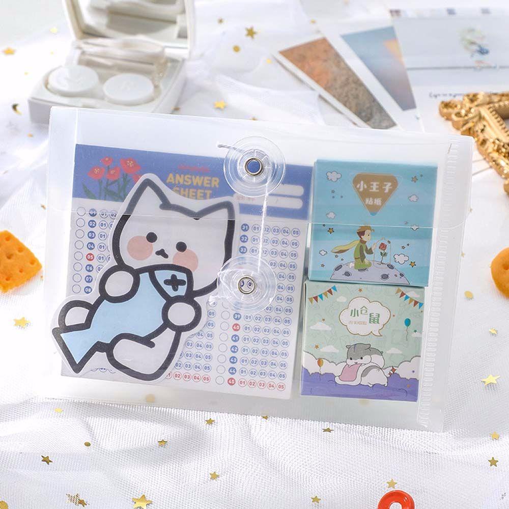 Túi Đựng Tài Liệu Mini Bằng PP Chống Thấm Nước Dễ Thương
