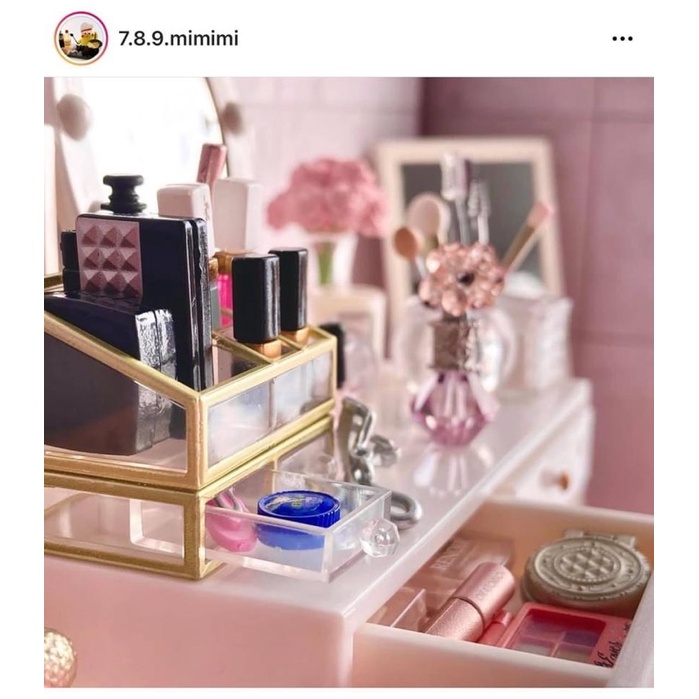Re-ment rement mô hình trang điểm make up mới tinh new 8 set