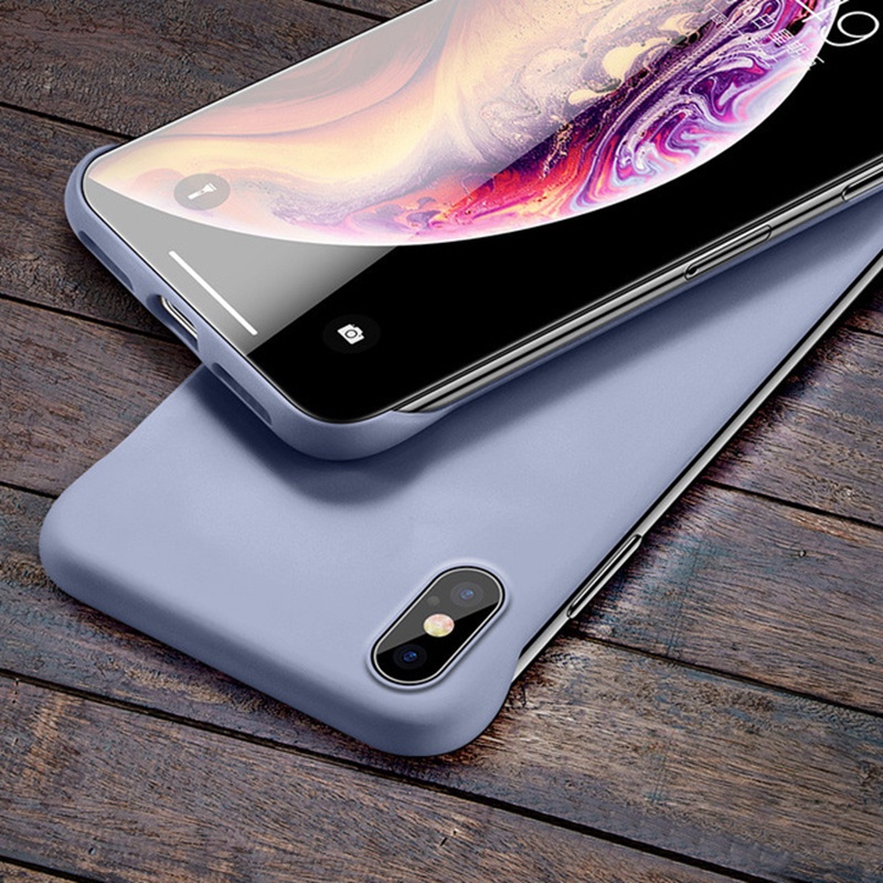 Ốp Điện Thoại PC Cứng Không Viền Chống Sốc Màu Kẹo Cho iPhone XS MAX XR X