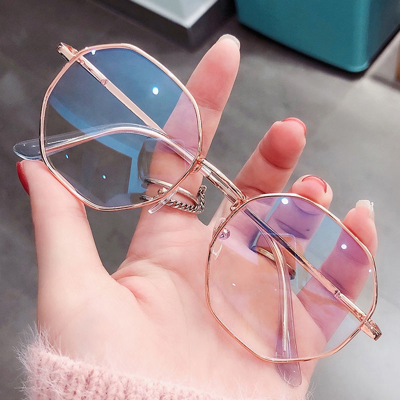 Mắt Kính Gọng Tròn Lớn Chống Tia Bức Xạ Thời Trang