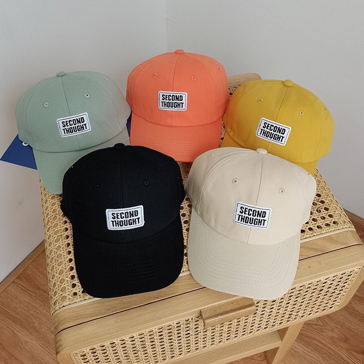 Mũ Lưỡi Trai Nón Kết Thêu Chữ Second Thought 348 Phong Cách Ulzzang Form Unisex Nam Nữ - Hazo