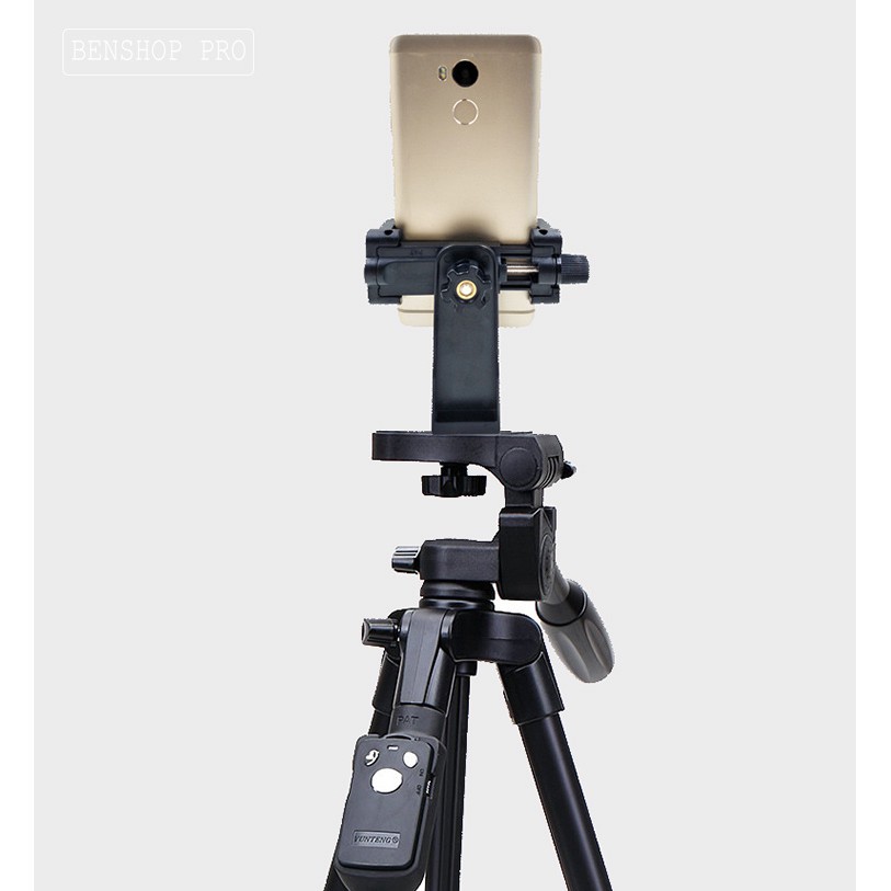 Combo giá kẹp điện thoại cho tay quay phim, chân đế Yunteng VCT-VD01 | BigBuy360 - bigbuy360.vn