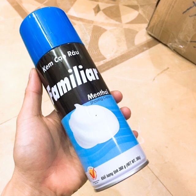 Kem cạo râu chai to 330gam Familiar