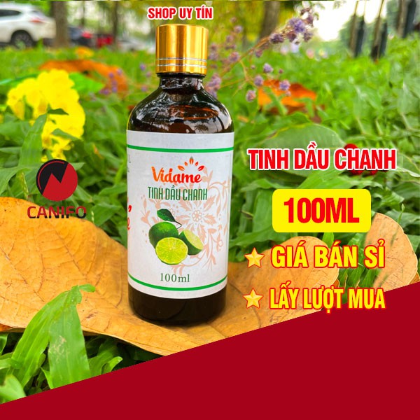 Tinh dầu chanh tươi 100ml CANIFO đạt tiêu chuẩn kiểm định - Tinh dầu đuổi muỗi, xông phòng, khử mùi hiệu quả